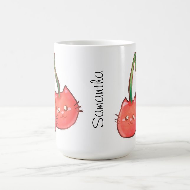 Cherry Fruchtkatzen Kaffeetasse (Mittel)