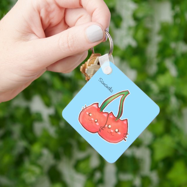 Cherry Fruchtkatzen Schlüsselanhänger (Hand)