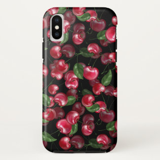 Cherry Fruit auf schwarz Case-Mate iPhone Hülle