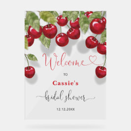 Cherry Fruit Brautparty Empfang Acrylschild