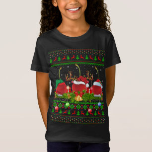 Cherry Fruit Lover Xmas Santa Ugly Cherry Christma T-Shirt