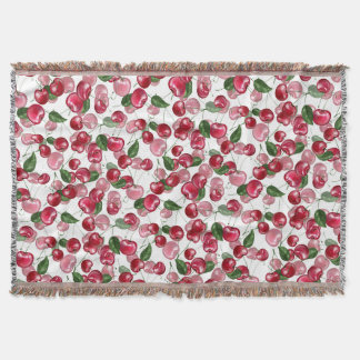 Cherry Fruit-Muster Decke