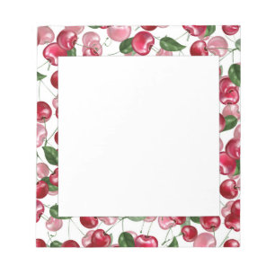 Cherry Fruit-Muster Notizblock