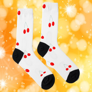 Cherry Fruit Pattern Socken