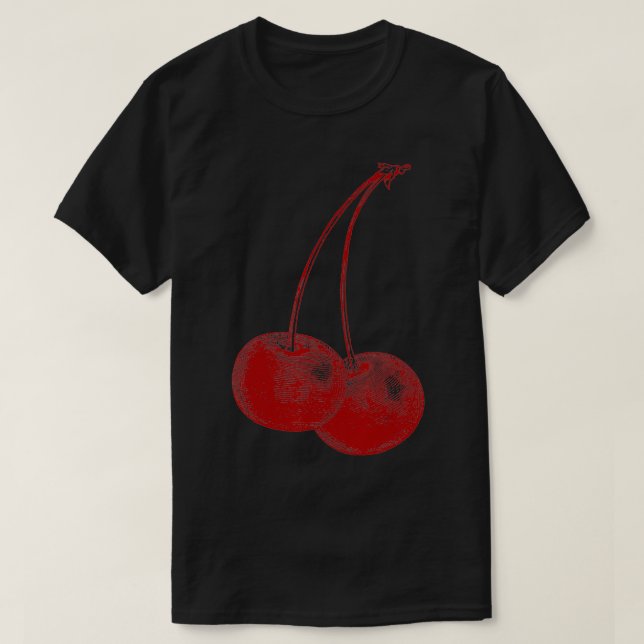 Cherry Fruit Vintag Graphic Gift Cherry T-Shirt (Design vorne)