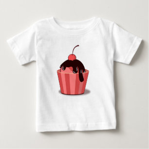 Cherry Fudge Sundae Kleinkind Ruffle T-Shirt