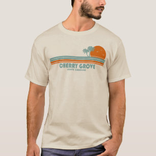 Cherry Grove Beach South Carolina Sun Palm Trees T-Shirt