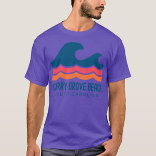 Cherry Grove Beach South olina Vintag Wave T-Shirt