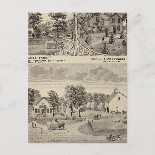 Cherry Grove, Hillside Farm Postkarte (Vorderseite)