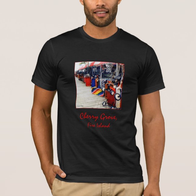 Cherry Grove Pride Wagon Adult T-Shirt (Vorderseite)