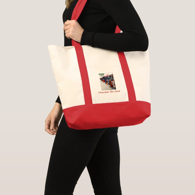 Cherry Grove Pride Wagon Canvas-Tasche Tragetasche (Vorderseite (Produkt))