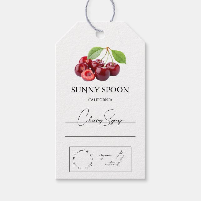 Cherry Hang Tag Geschenkanhänger (Vorderseite)