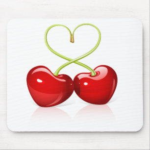 Cherry Heart Mousepad