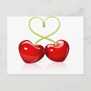 Cherry Heart Postkarte