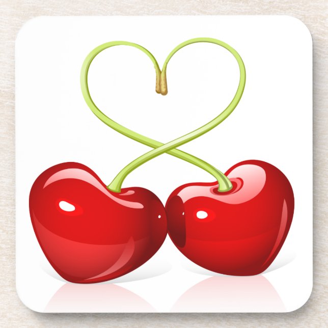 Cherry Heart Untersetzer (Vorderseite)
