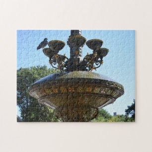 Cherry Hill Fountain Central Park NYC Puzzle