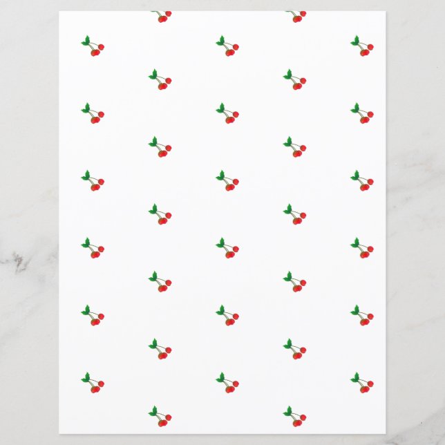 Cherry Hütte Scrapbook Paper (Vorderseite)