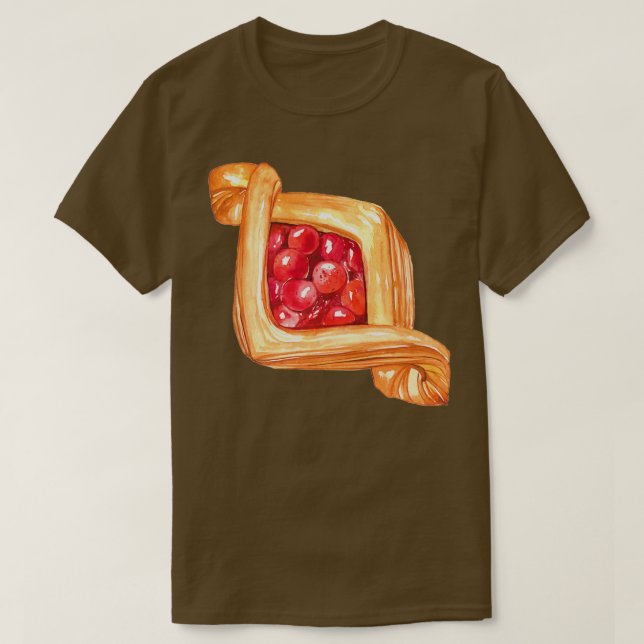 Cherry Jam Danish Pastry T-Shirt (Design vorne)