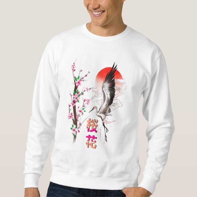 Cherry Japan Pastel Sakura Sweatshirt (Vorderseite)