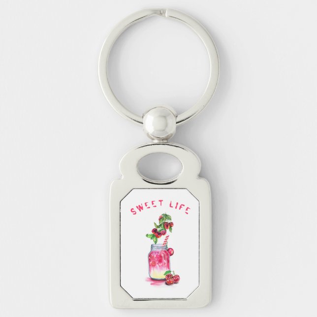 Cherry Juice Cool Drink Keychain Schlüsselanhänger (Vorderseite)