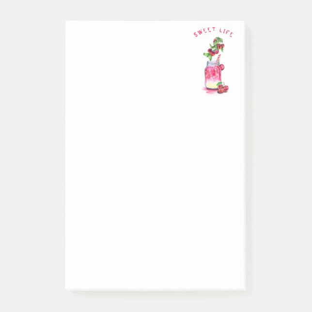 Cherry Juice Cool Drink Post-it® Notes Post-it Klebezettel (Vorderseite)