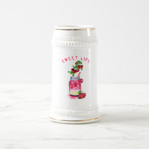 Cherry Juice Cool Drink Sommer Party Bierstein Bierglas