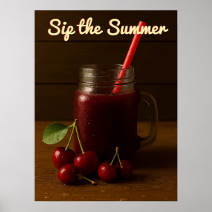 Cherry Juice Delight - Im Sommer Poster