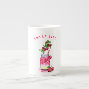 Cherry Juice Drink Frucht Tasse