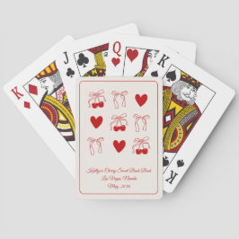 Cherry Junggeselinnen-Abschied Game Playing Card F Spielkarten