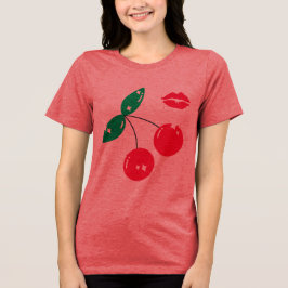 cherry kiss brillo Tri-Blend shirt