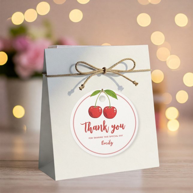 Cherry Labels for Thank You - for Themed Parties (Von Creator hochgeladen)
