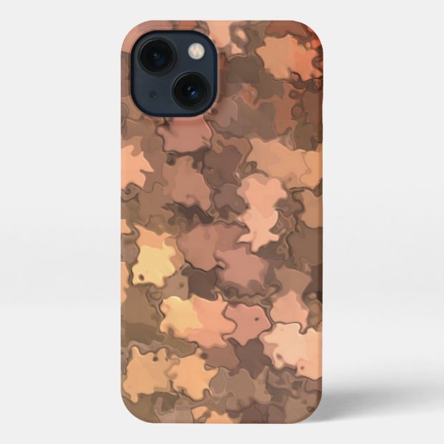 Cherry Leaf Camouflage iPhone Case Hülle (Rückseite)