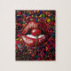 Cherry Lips Mosaik Puzzle (Vertikal)
