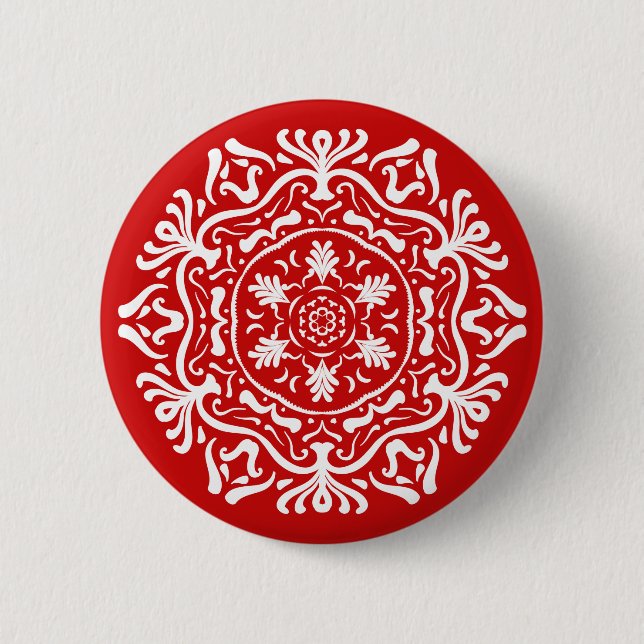 Cherry Mandala Button (Vorderseite)