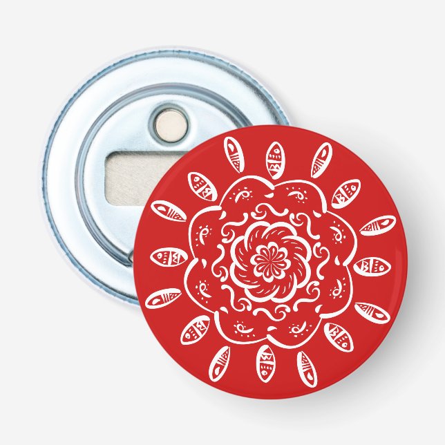 Cherry Mandala Flaschenöffner (Vorderseite)