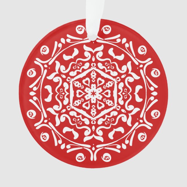 Cherry Mandala Ornament (Vorderseite)