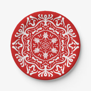 Cherry Mandala Pappteller