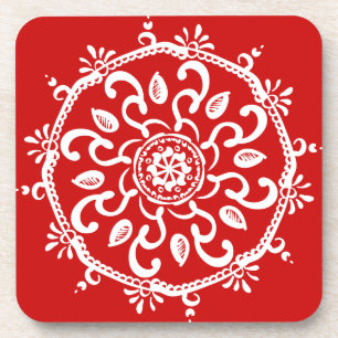 Cherry Mandala Untersetzer