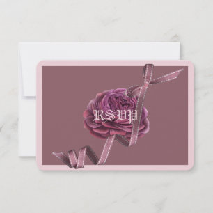 Cherry Mauve Rose Light UAWG RSVP Karte