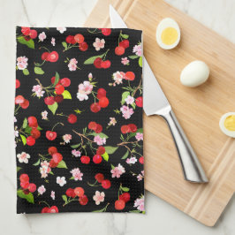Cherry Muster 2 Geschirrtuch