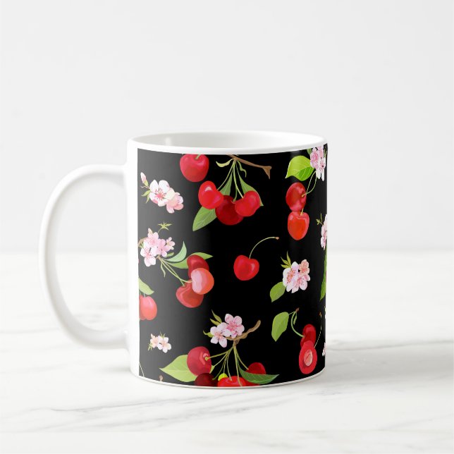 Cherry Muster 2 Kaffeetasse (Links)