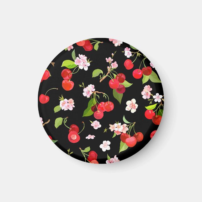 Cherry Muster 2 Magnet (Vorne)