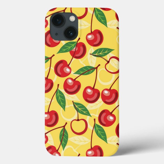 Cherry-Muster Case-Mate iPhone Hülle (Rückseite)