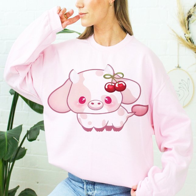 Cherry Niedlich Cow Geschenk für sie T-Shirt (Von Creator hochgeladen)