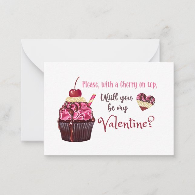 Cherry oben mitteilungskarte (Vorderseite)