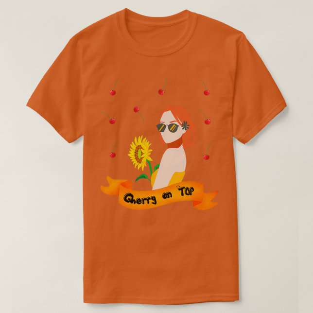 Cherry oben T-Shirt (Design vorne)
