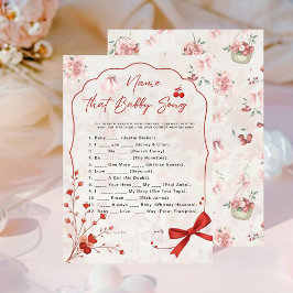 Cherry on Top Baby Song Game | Floral Pink Bow