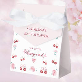 Cherry on Top Blossom Baby Dusche Gefälligkeitsbox Geschenkschachtel