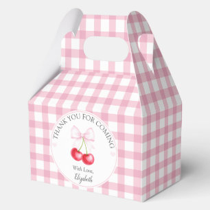 Cherry on top Bow Baby Dusche Vielen Dank für Ihr  Geschenkschachtel