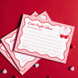 Cherry On Top Brautparty Date Night Idecard Einladung